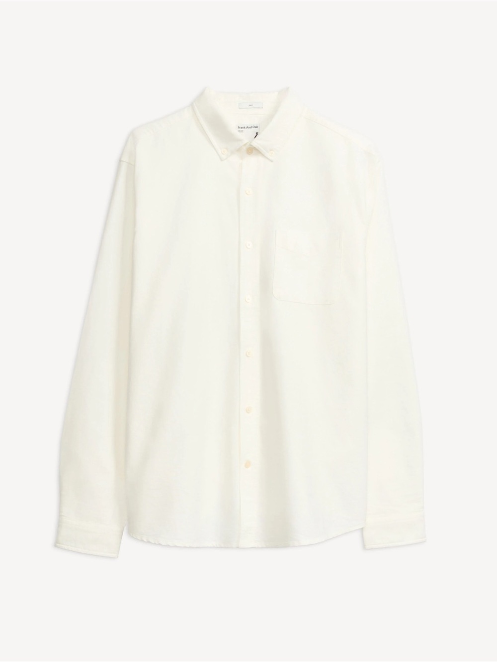 Men's White Button-Down Oxford Shirt
